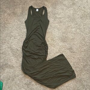Green Venus maxi dress